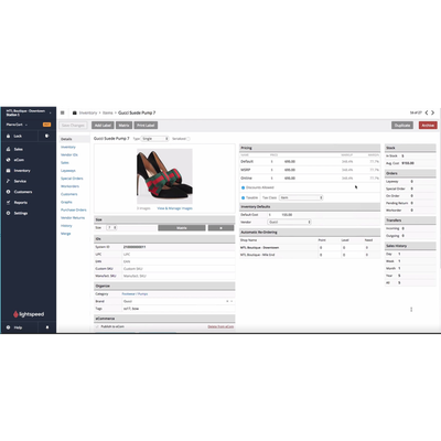 Lightspeed Software Lightspeed Retail Point Of Sale POS Cash Register Software