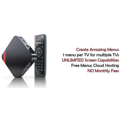 HD TV Digital Menu Board Signage Kit