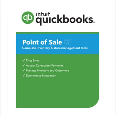 Quickbooks Box QuickBooks v19 Retail Point of Sale POS System Toshiba Touch Screen